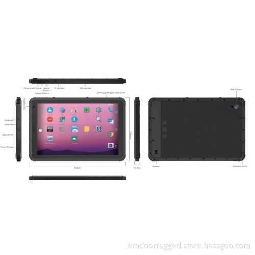 10'' Android: EM-Q18 Ultra-thin Rugged Tablet